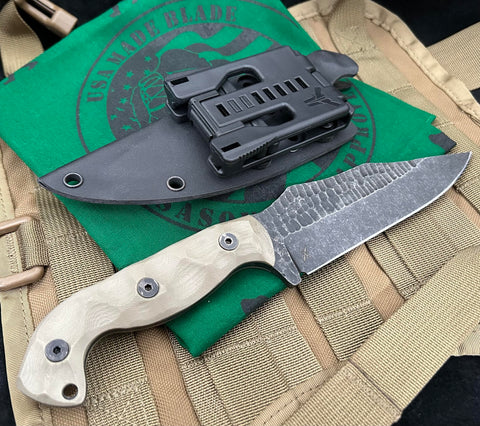 Stroup Knives TU1 Tan Layered G10 - USA MB
