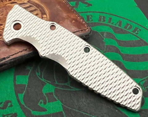 Hinderer Stonewashed Textured Ti Handle Scale for the Eklipse - USA MB